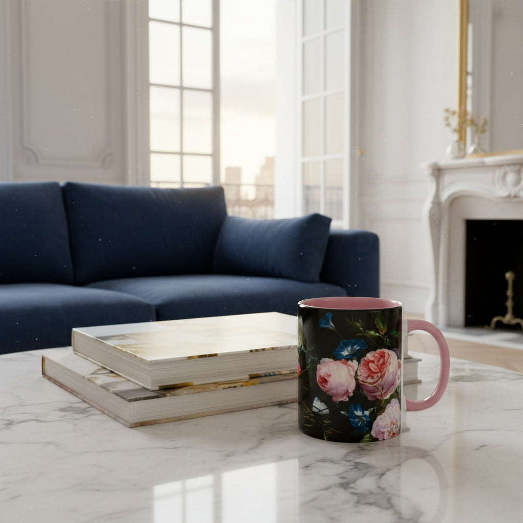 Still Life with Flowers (Heem) -  Fine Art Ceramic Mug - Various Colours